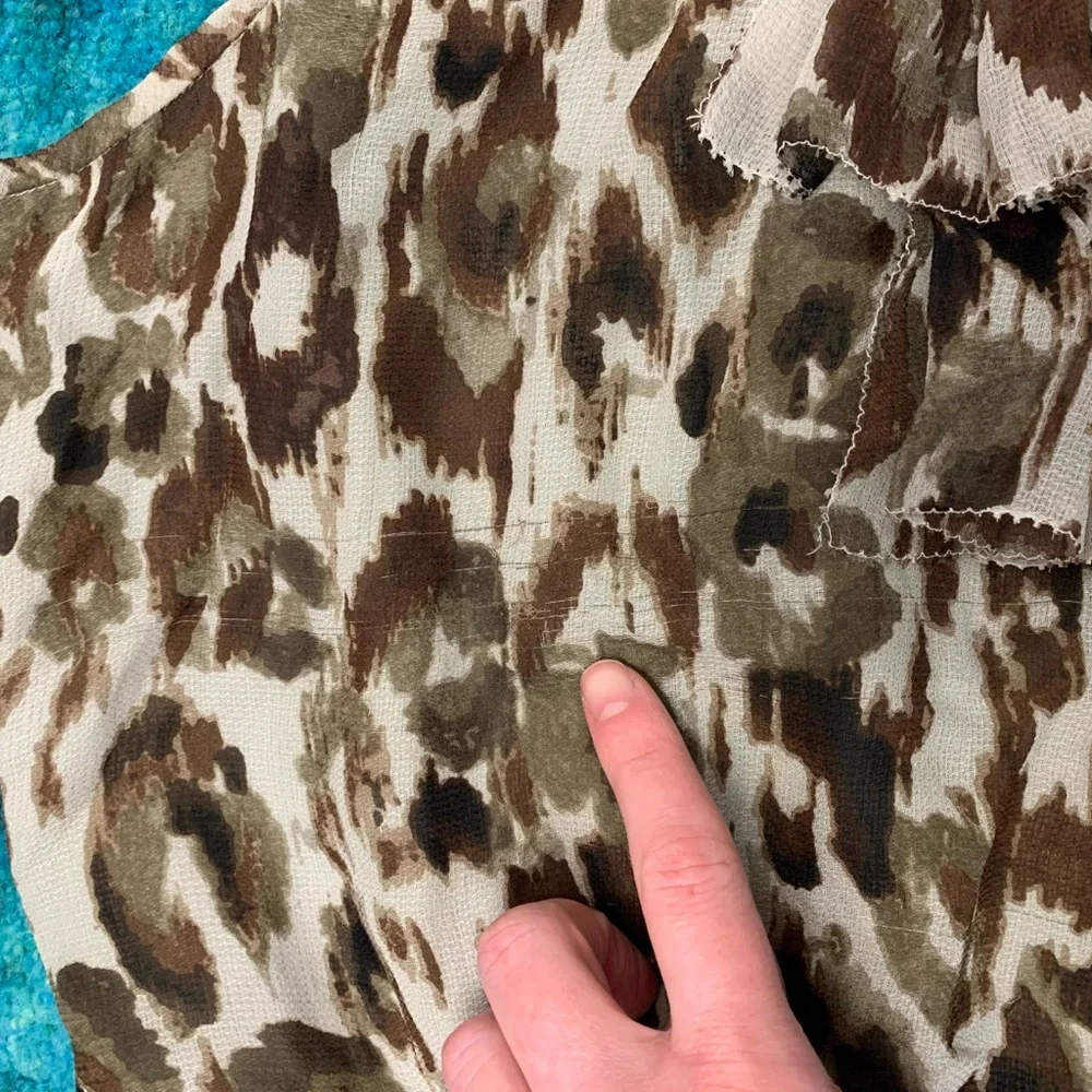 J. Crew Collection Silk Ruffle Leopard Dress - Picture 11 of 15